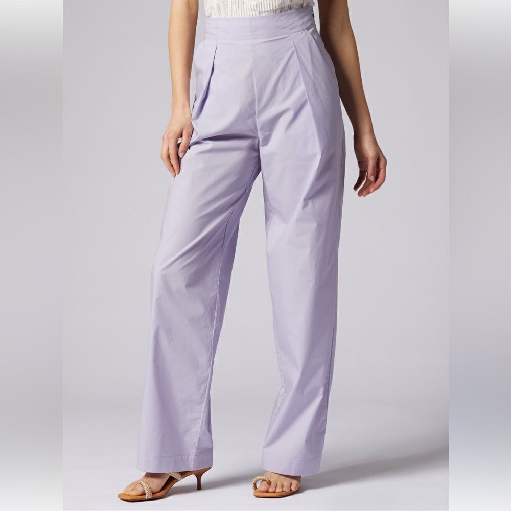 Joie Coco Pleated High Waist Wide Leg Pants | Size 12
